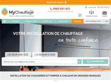 Tablet Screenshot of mychauffage.com